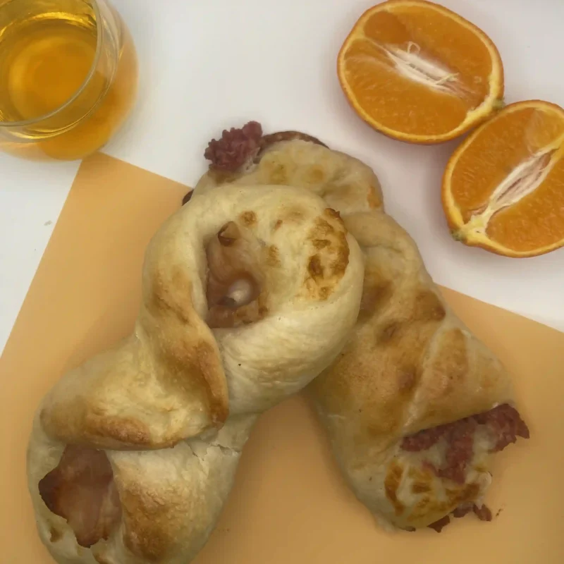 Pain farcis jambon et mozzarella