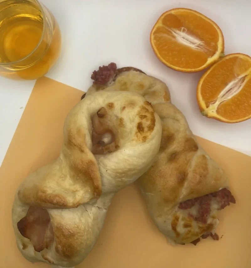 Pain farcis jambon et mozzarella