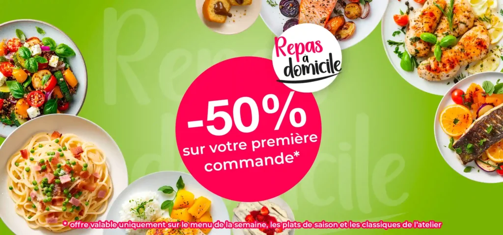 repas à domicile 50%