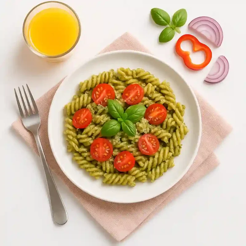 Pâte pesto & tomates cerises